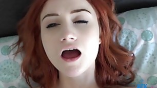 Cute Redhead with braces gets her pussy eaten and played with POV Scarlet Skies